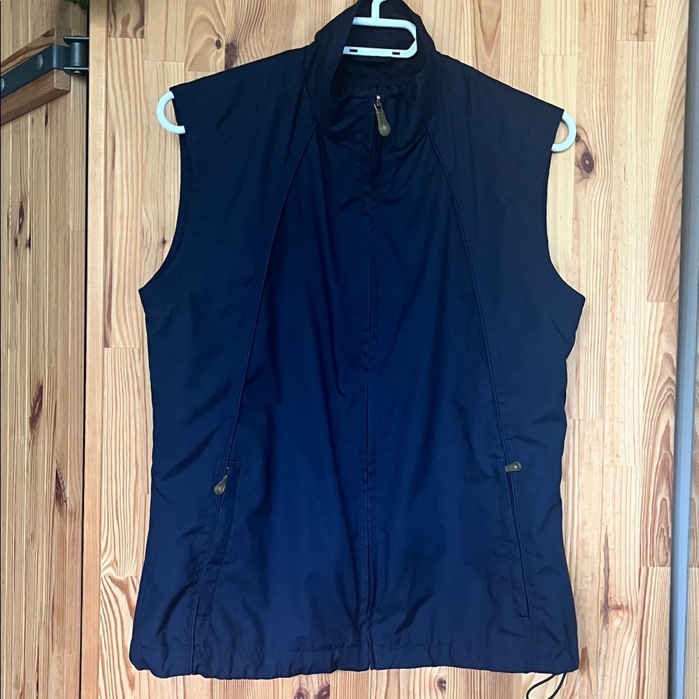 North End golf/activewear navy zippered vest (size S)